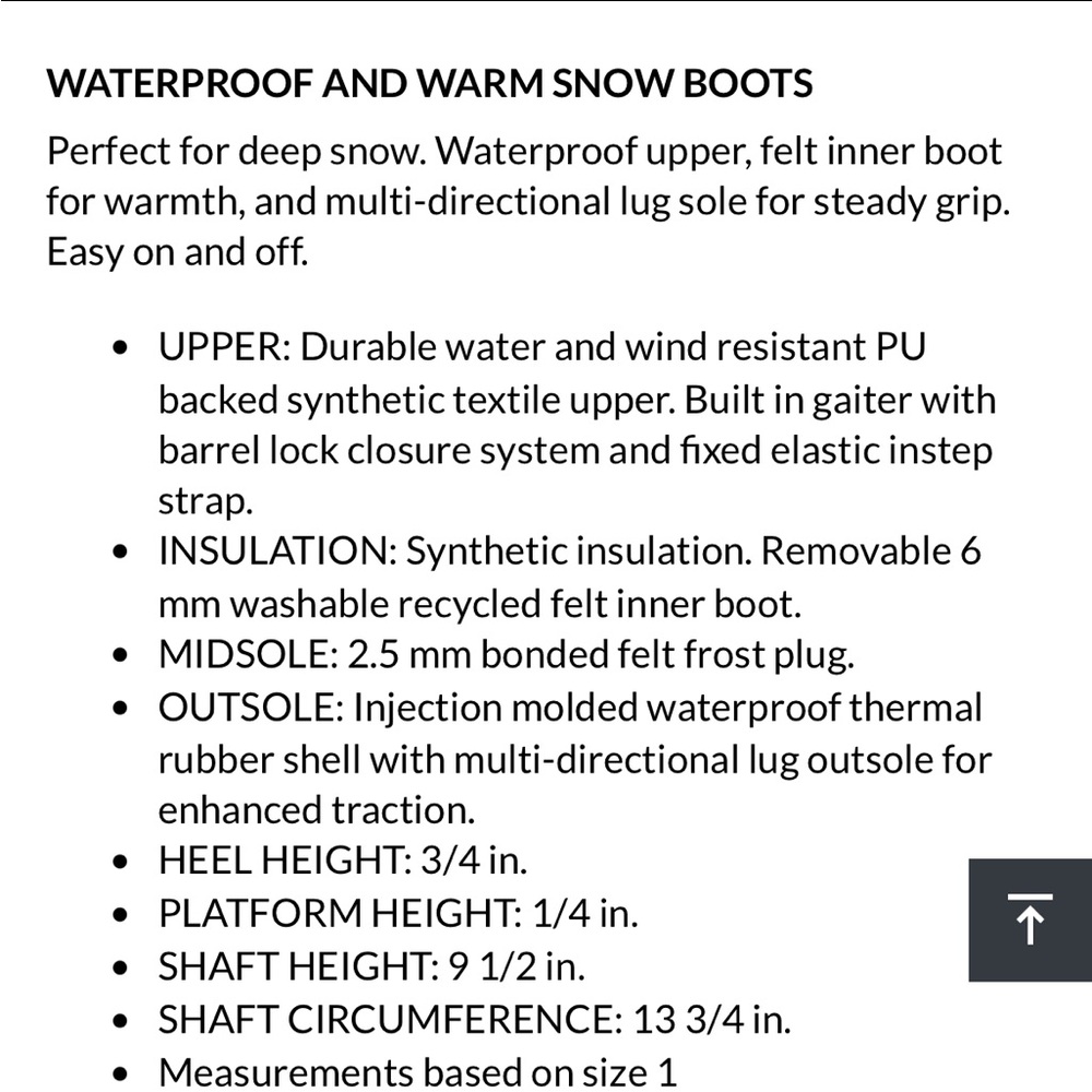Like New Sorel Flurry Youth Boot - Picture 5 of 5